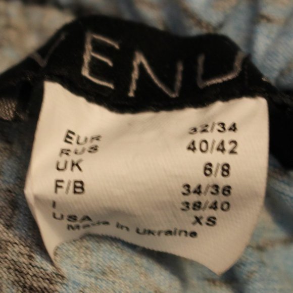 Venus Blue Snakeskin Pattern Maxi Skirt XS - Picture 5 of 7